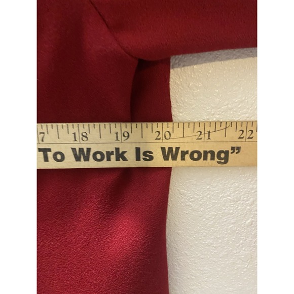 VINTAGE 100% Pure Wool Red Blazer Women's 14 Norton McNaughton Jacket - Picture 4 of 4